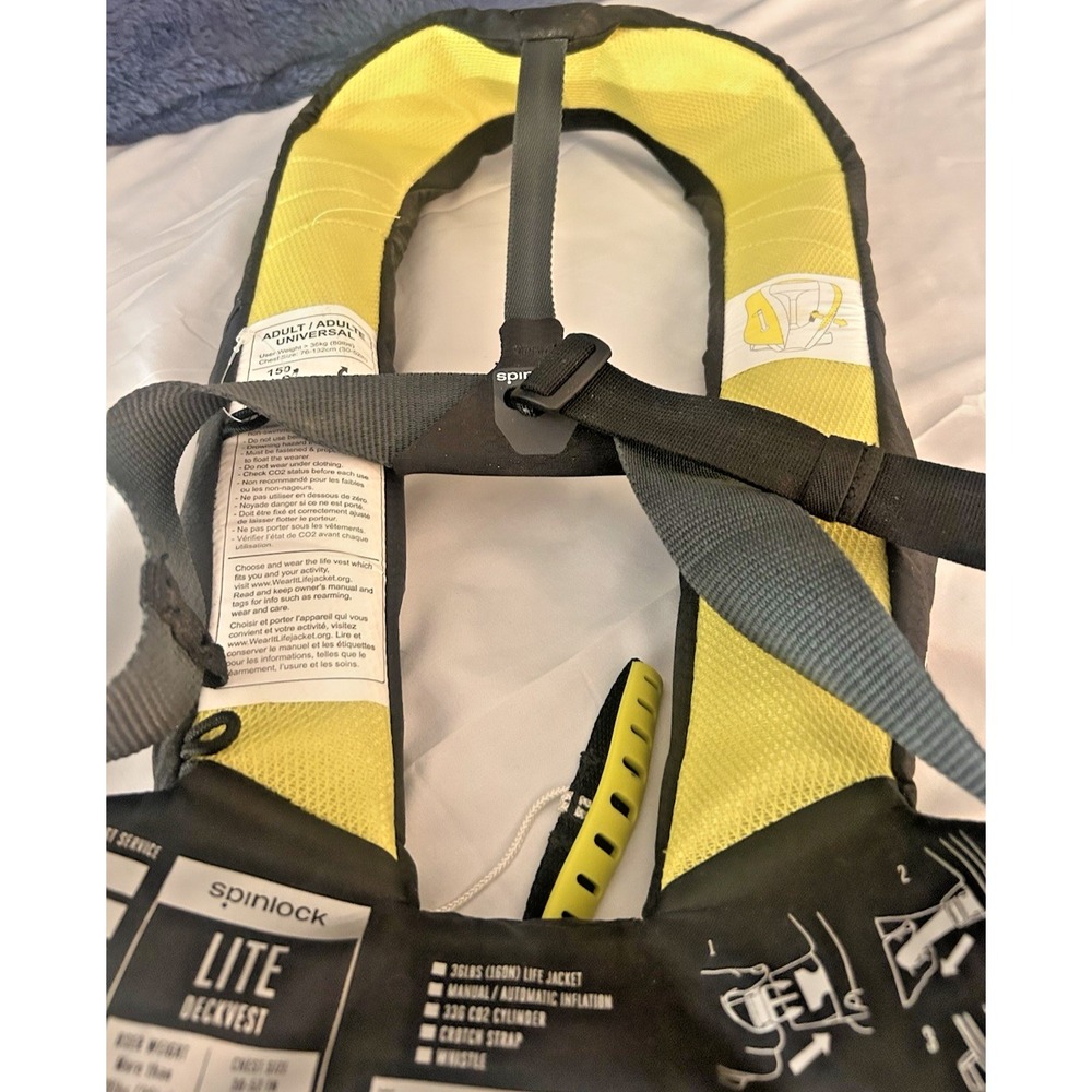 Spinlock Deckvest Lite 160N Automatic Inflatable Life Jacket Boat Adult Sailing